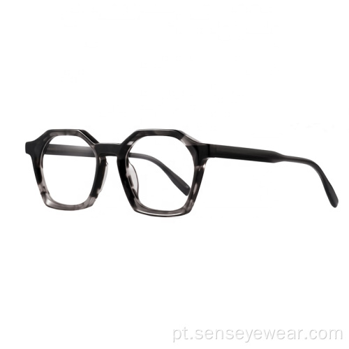 Design de moda unisex cispão acetato óculos quadro